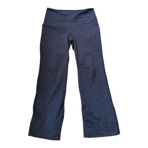 Two Pants Navy And maroon Dry Moisture Wick Athletic Flared Pants Fleece LinedM